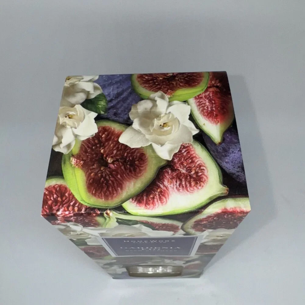 NEW Homeworx Slatkin And Co. Gardenia Fig Reed Diffuser Home Fragrance Candle